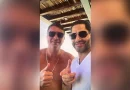 Flávio aparece em foto ao lado de ‘Sicário’ de Vorcaro