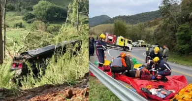 Ônibus de acidente em Cruzeiro (SP) com 6 mortos estava com documento vencido Ônibus de acidente em Cruzeiro (SP) com 6 mortos estava com documento vencido